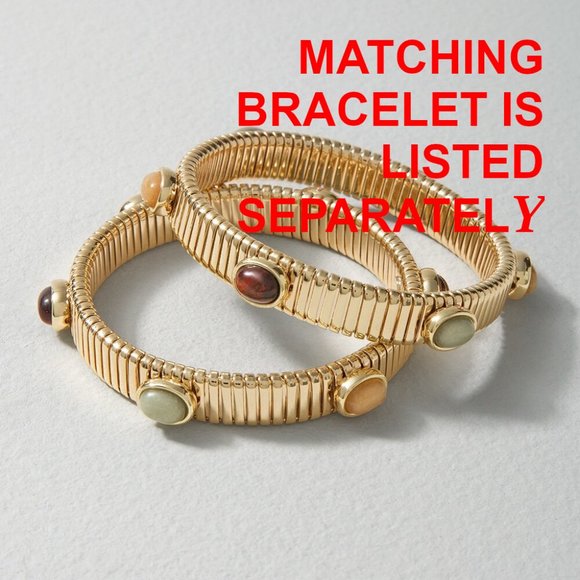 WHBM Goldtone Snake Linear Earrings Gorgeous! - Picture 4 of 6